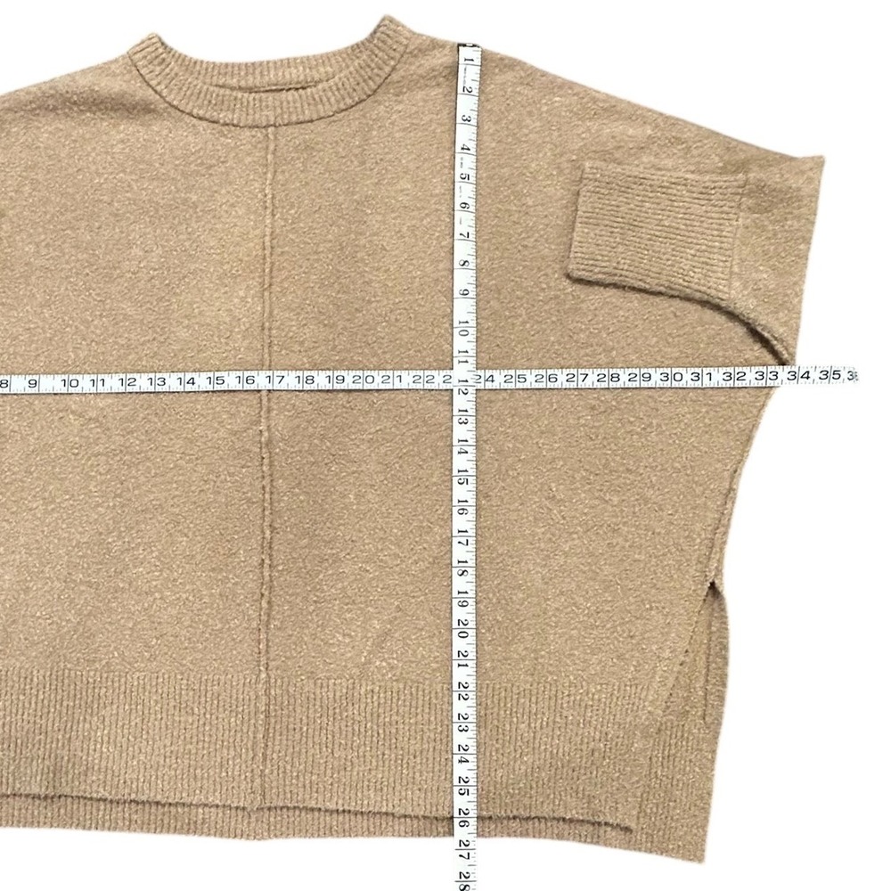 Lou & Grey LOFT Cozy Tan Marled Knit Oversized Dolman Sweater M/L 508170 - Picture 2 of 6